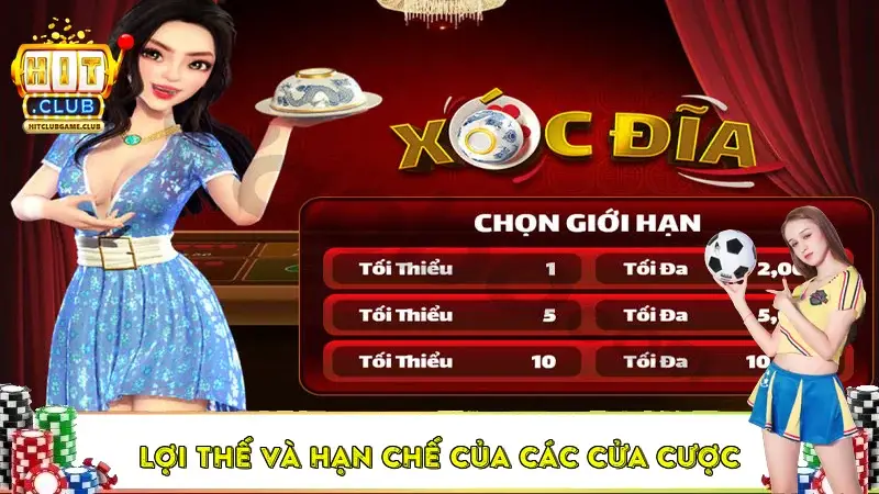 Lợi thế và hạn chế của các cửa cược Lợi thế và hạn chế của các cửa cược